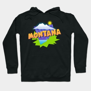 Montana Mountains Graphic Hoodie